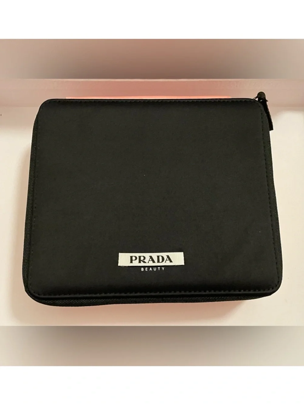 Prada Pink and Black Makeup Case with beauty bundle